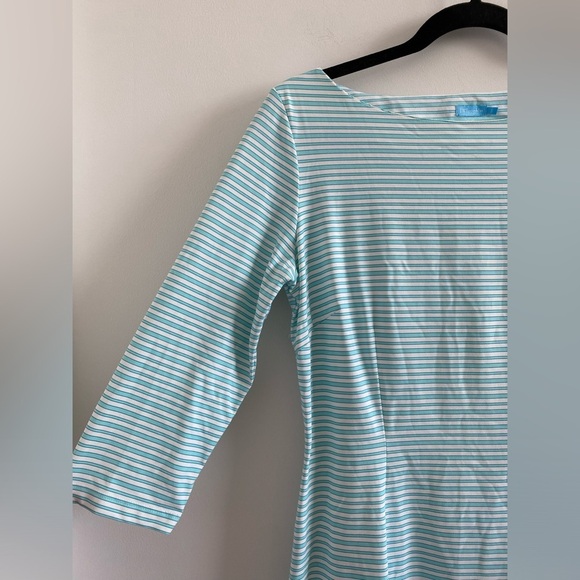 J. McLaughlin Blue & White Stripe Catalina Cloth Dress Size Small - Picture 4 of 8